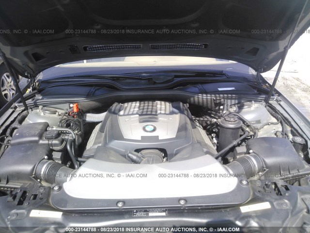 WBAHL83528DT12094 - 2008 BMW 750 I GRAY photo 10