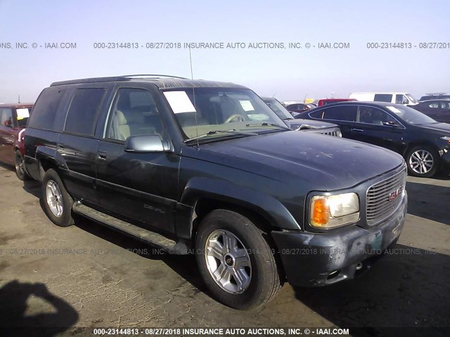 1GKEK13R4YR129970 - 2000 GMC YUKON DENALI GREEN photo 1