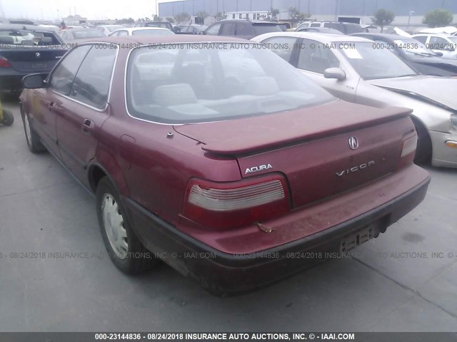 JH4CC2540NC006896 - 1992 ACURA VIGOR LS MAROON photo 3