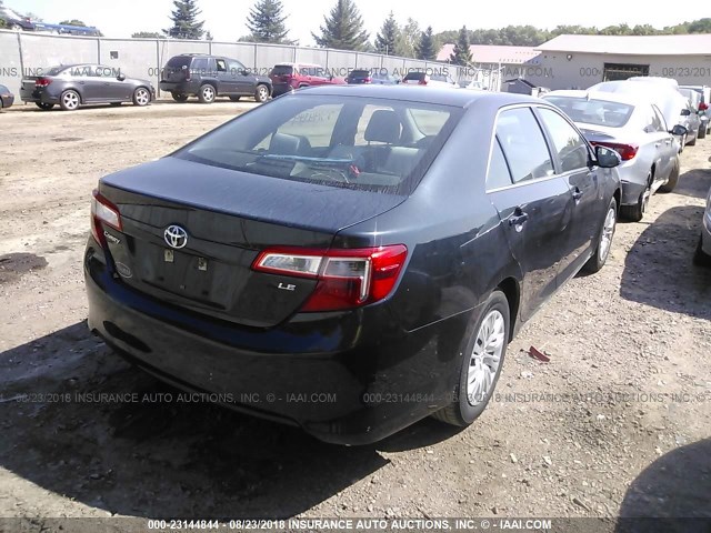 4T4BF1FK0DR330081 - 2013 TOYOTA CAMRY L/SE/LE/XLE Dark Blue photo 4