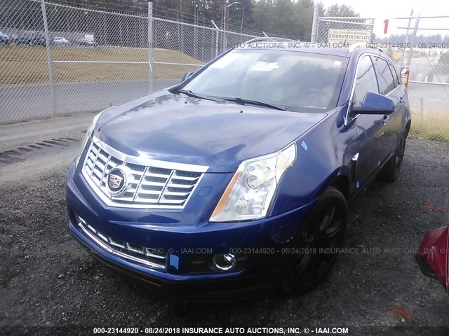 3GYFNJE38DS547885 - 2013 CADILLAC SRX PREMIUM COLLECTION BLUE photo 2