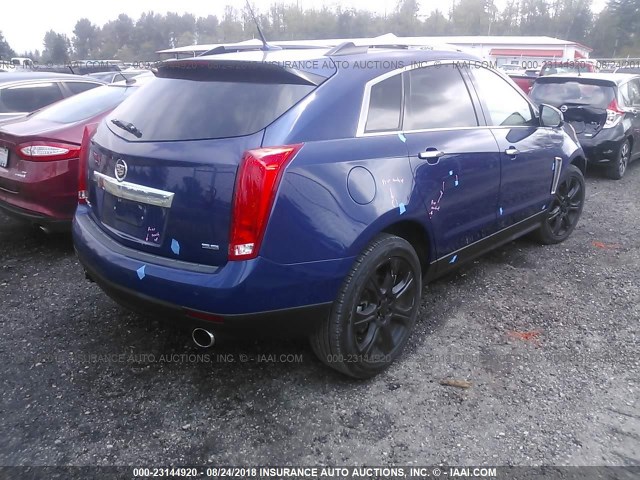 3GYFNJE38DS547885 - 2013 CADILLAC SRX PREMIUM COLLECTION BLUE photo 4