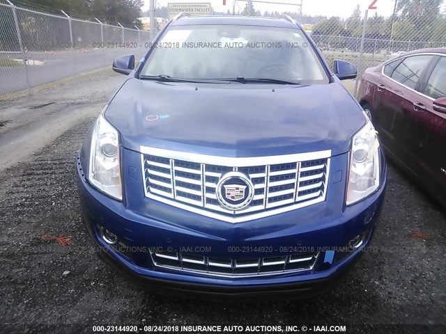 3GYFNJE38DS547885 - 2013 CADILLAC SRX PREMIUM COLLECTION BLUE photo 6