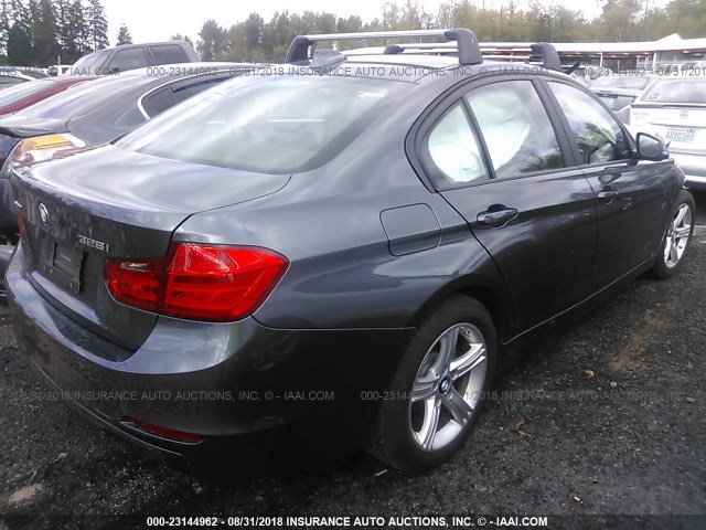 WBA3B5G51ENS10524 - 2014 BMW 328 XI SULEV GRAY photo 4