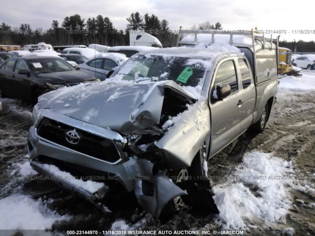 5TFTX4CN3EX041695 - 2014 TOYOTA TACOMA ACCESS CAB SILVER photo 2