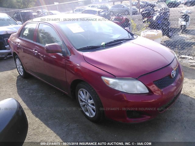 JTDBL40EX9J048633 - 2009 TOYOTA COROLLA LE/XLE RED photo 1