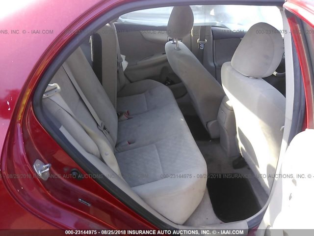 JTDBL40EX9J048633 - 2009 TOYOTA COROLLA LE/XLE RED photo 8