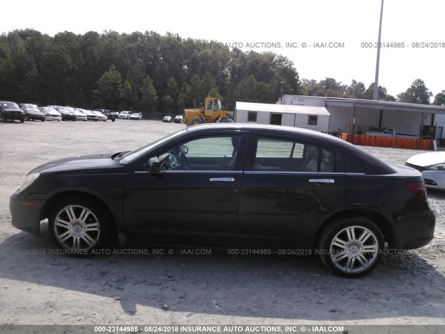 1C3LC66MX7N637545 - 2007 CHRYSLER SEBRING LIMITED BLACK photo 6