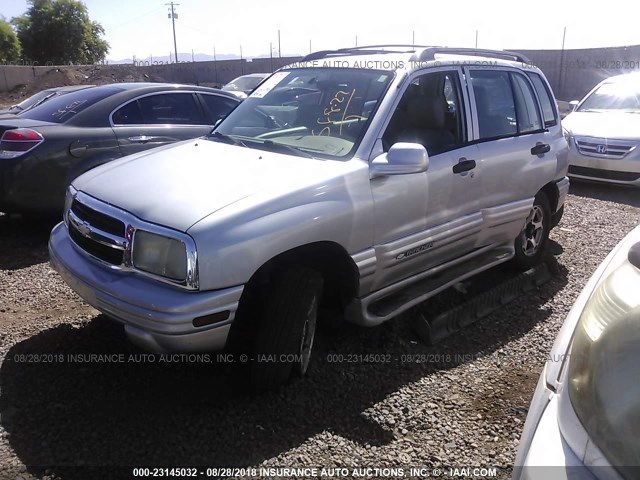 2CNBE634816948081 - 2001 CHEVROLET TRACKER LT SILVER photo 2