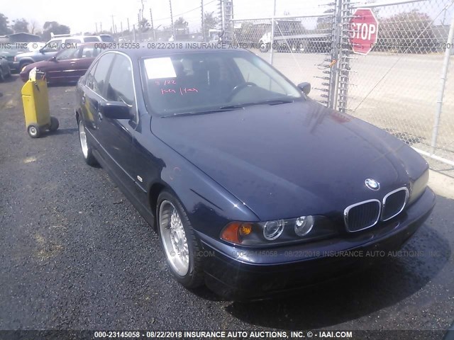 WBADT43411GF57457 - 2001 BMW 525 I AUTOMATIC BLUE photo 1