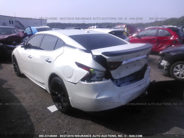1N4AA6AP6HC432026 - 2017 NISSAN MAXIMA 3.5S/SV/SL/SR/PLAT 白色 照片 3