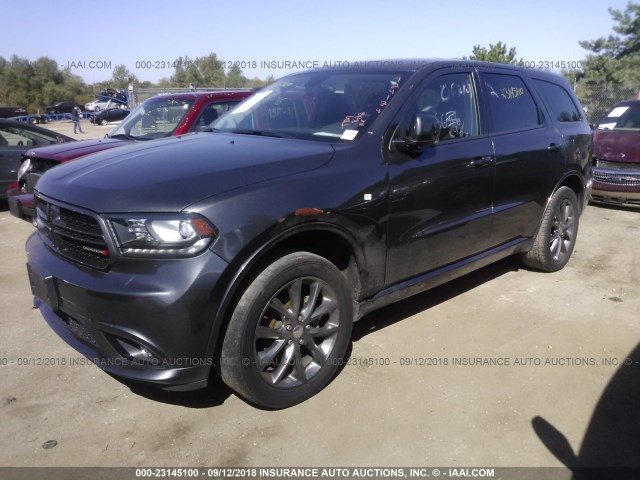 1C4RDHDG4HC724124 - 2017 DODGE DURANGO GT GRAY photo 2