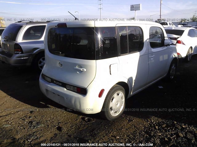 JN8AZ2KR6AT157747 - 2010 NISSAN CUBE S/SL/KROM WHITE photo 4