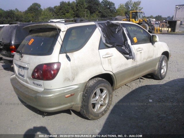 JT6HF10U0Y0108924 - 2000 LEXUS RX 300 WHITE photo 4