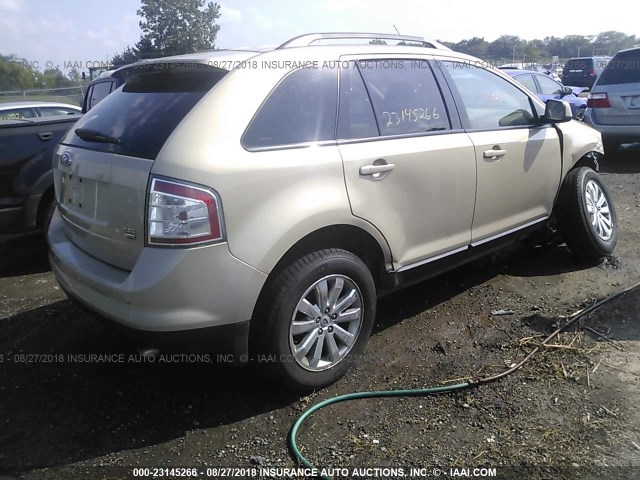 2FMDK49C17BA33139 - 2007 FORD EDGE SEL PLUS GOLD photo 4