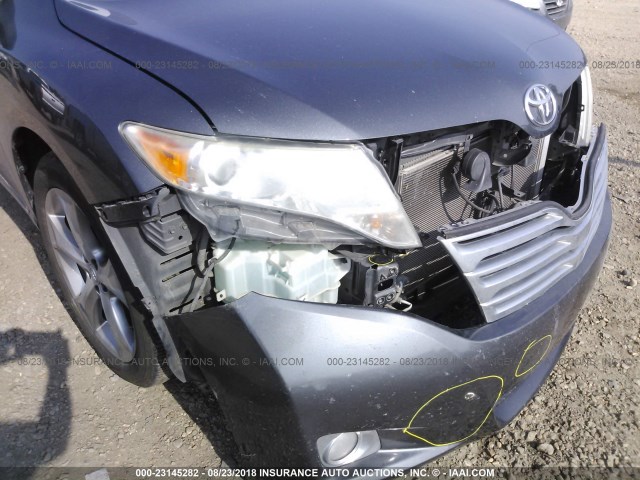 4T3ZK3BB7AU022673 - 2010 TOYOTA VENZA GRAY photo 6