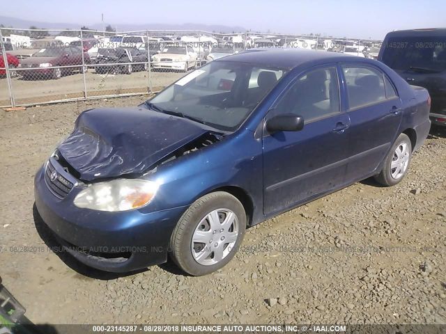 JTDBR32E560064973 - 2006 TOYOTA COROLLA CE/LE BLUE photo 2