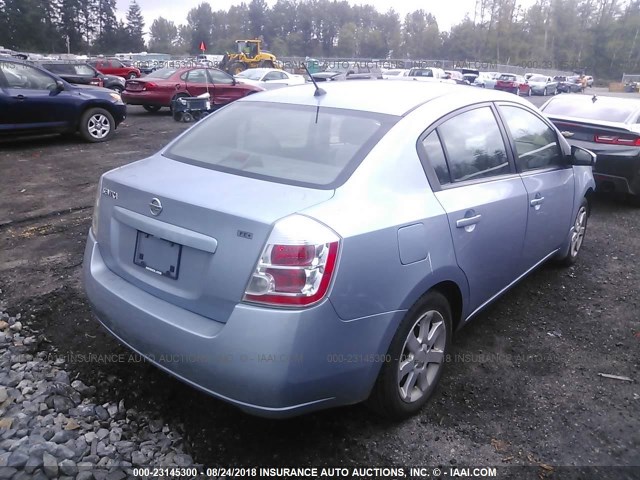 3N1AB61EX9L656513 - 2009 NISSAN SENTRA 2.0/2.0S/2.0SL BLUE photo 4