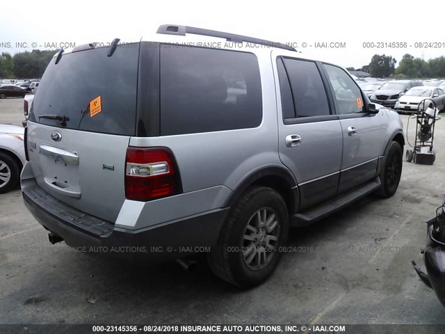 1FMJU1J54CEF54217 - 2012 FORD EXPEDITION XLT/KING RANCH SILVER photo 4