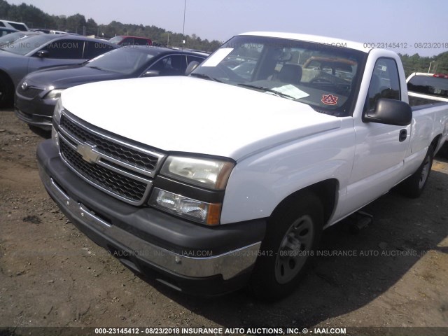 3GCEC14Z26G218568 - 2006 CHEVROLET SILVERADO C1500 WHITE photo 2