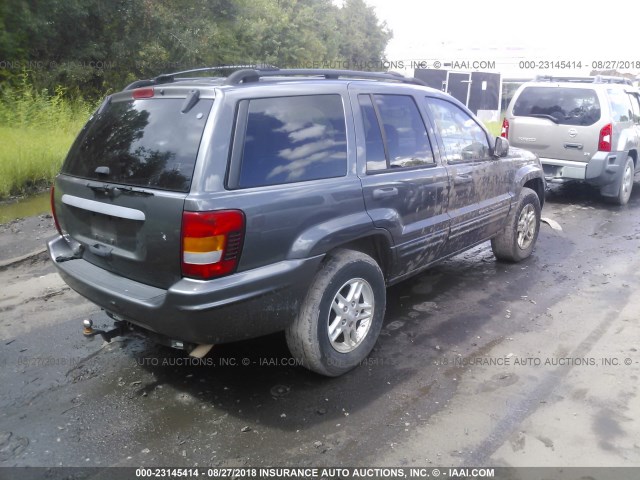 1J8GW48S44C293781 - 2004 JEEP GRAND CHEROKEE LAREDO/COLUMBIA/FREEDOM 灰色 照片 4