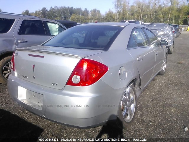 1G2ZH58N174161896 - 2007 PONTIAC G6 GT SILVER photo 4