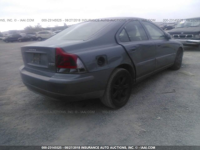 YV1RS61R022196931 - 2002 VOLVO S60 BLUE photo 4