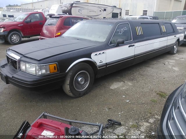 1LNCM81W6MY781094 - 1991 LINCOLN TOWN CAR EXECUTIVE Черный фото 2