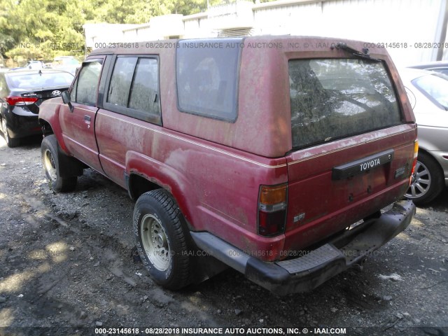 JT4RN62D8G0013326 - 1986 TOYOTA 4RUNNER RN60 RED photo 3