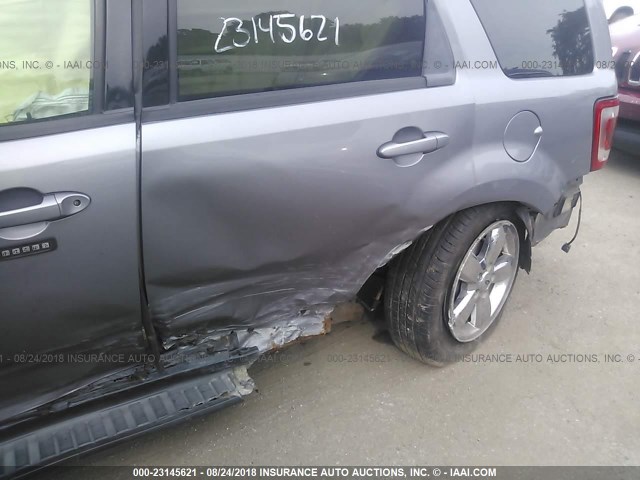 1FMCU94188KD85389 - 2008 FORD ESCAPE LIMITED GRAY photo 6