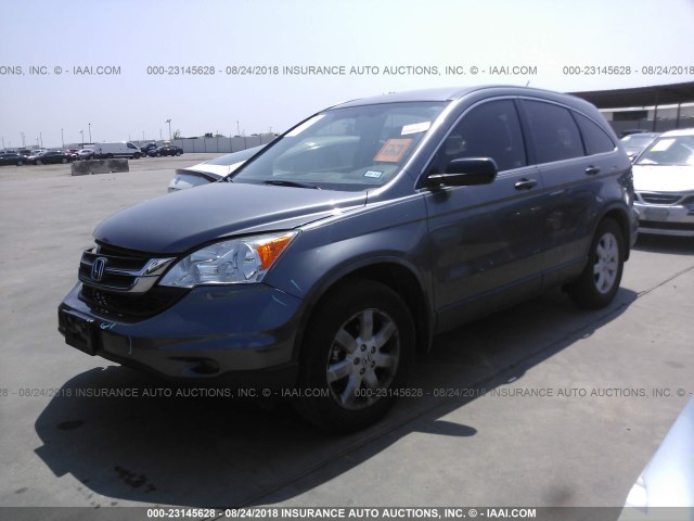 JHLRE4H45BC031000 - 2011 HONDA CR-V SE GRAY photo 2