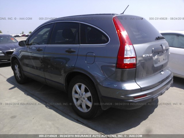 JHLRE4H45BC031000 - 2011 HONDA CR-V SE GRAY photo 3