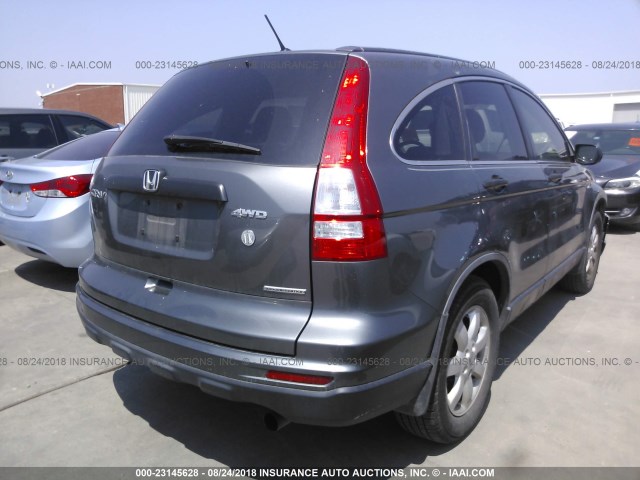 JHLRE4H45BC031000 - 2011 HONDA CR-V SE GRAY photo 4