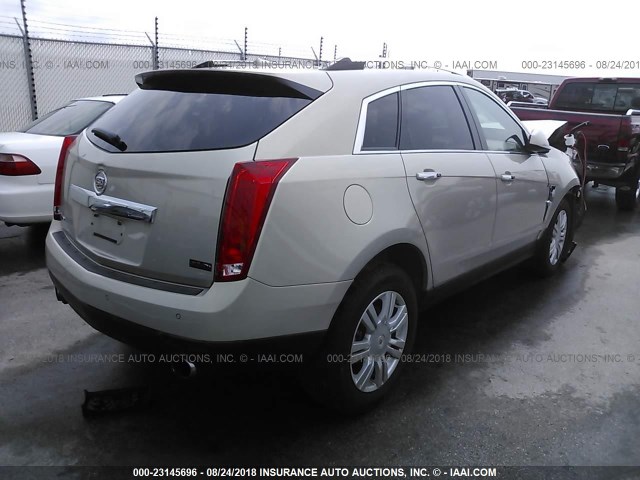 3GYFNAEY7AS595935 - 2010 CADILLAC SRX LUXURY COLLECTION GOLD photo 4