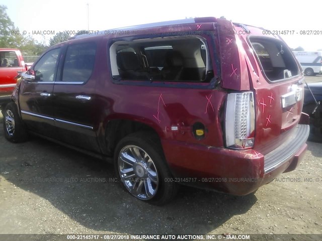 1GYS4KEF6CR279471 - 2012 CADILLAC ESCALADE ESV PLATINUM წითელი ფოტო 3