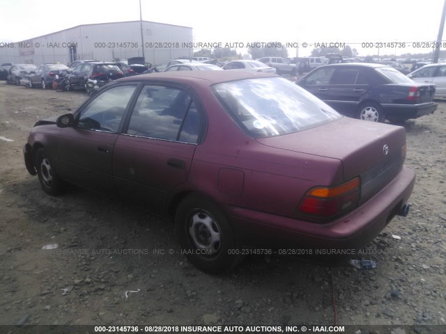 JT2AE09E7P0001556 - 1993 TOYOTA COROLLA LE/DX PURPLE photo 3