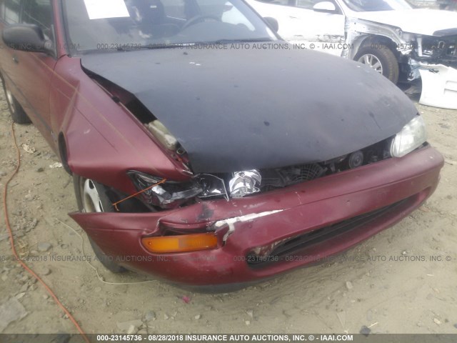 JT2AE09E7P0001556 - 1993 TOYOTA COROLLA LE/DX PURPLE photo 6