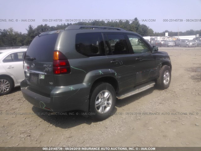 JTJBT20X670133670 - 2007 LEXUS GX 470 GREEN photo 4