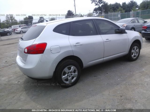 JN8AS58V68W411587 - 2008 NISSAN ROGUE S/SL SILVER photo 4