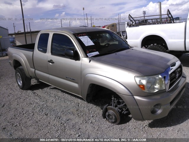 5TETU62NX5Z089757 - 2005 TOYOTA TACOMA PRERUNNER ACCESS CAB BEIGE photo 1