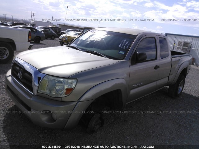 5TETU62NX5Z089757 - 2005 TOYOTA TACOMA PRERUNNER ACCESS CAB BEIGE photo 2