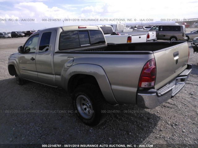 5TETU62NX5Z089757 - 2005 TOYOTA TACOMA PRERUNNER ACCESS CAB BEIGE photo 3