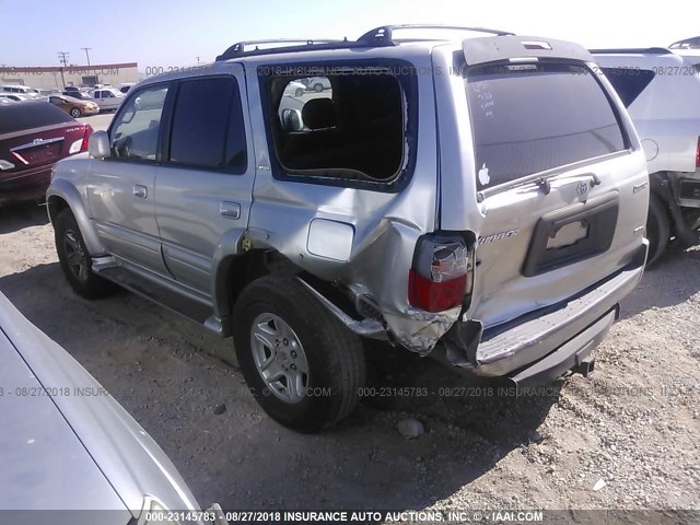 JT3GN87R0Y0140228 - 2000 TOYOTA 4RUNNER LIMITED SILVER photo 3