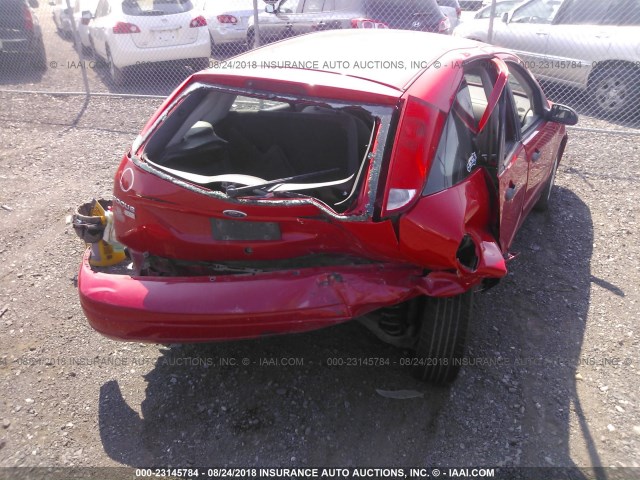 1FAFP37N87W125320 - 2007 FORD FOCUS ZX5/S/SE/SES RED photo 6