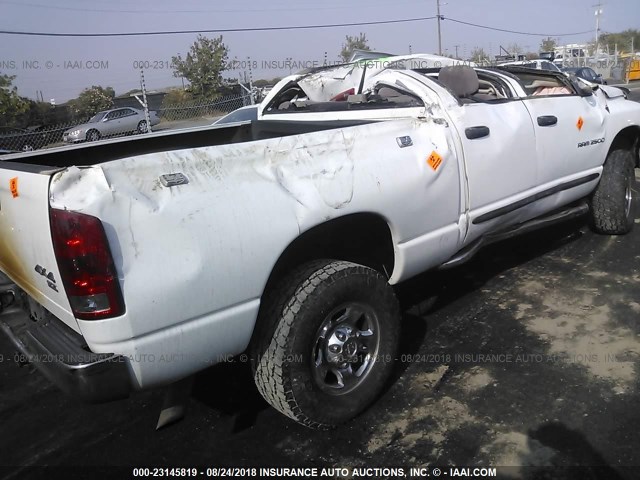 3D7KU28C34G237452 - 2004 DODGE RAM 2500 ST/SLT 白色 照片 4