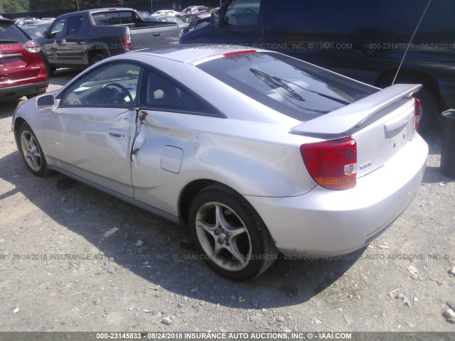 JTDDY38T0Y0020917 - 2000 TOYOTA CELICA GT-S SILVER photo 3