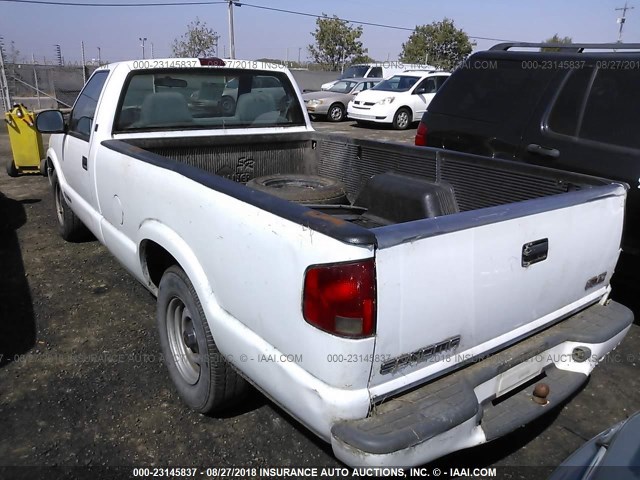 1GTCS14XXW8525436 - 1998 GMC SONOMA WHITE photo 3