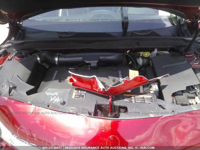 1G11C5SL5EF211398 - 2014 CHEVROLET MALIBU 1LT წითელი ფოტო 10