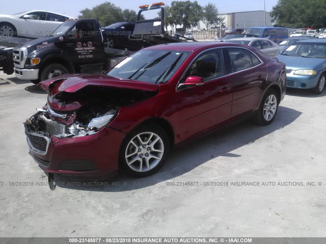1G11C5SL5EF211398 - 2014 CHEVROLET MALIBU 1LT წითელი ფოტო 2