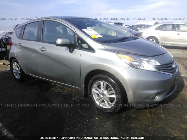 3N1CE2CP5EL412804 - 2014 NISSAN VERSA NOTE S/S PLUS/SV/SL GRAY photo 1